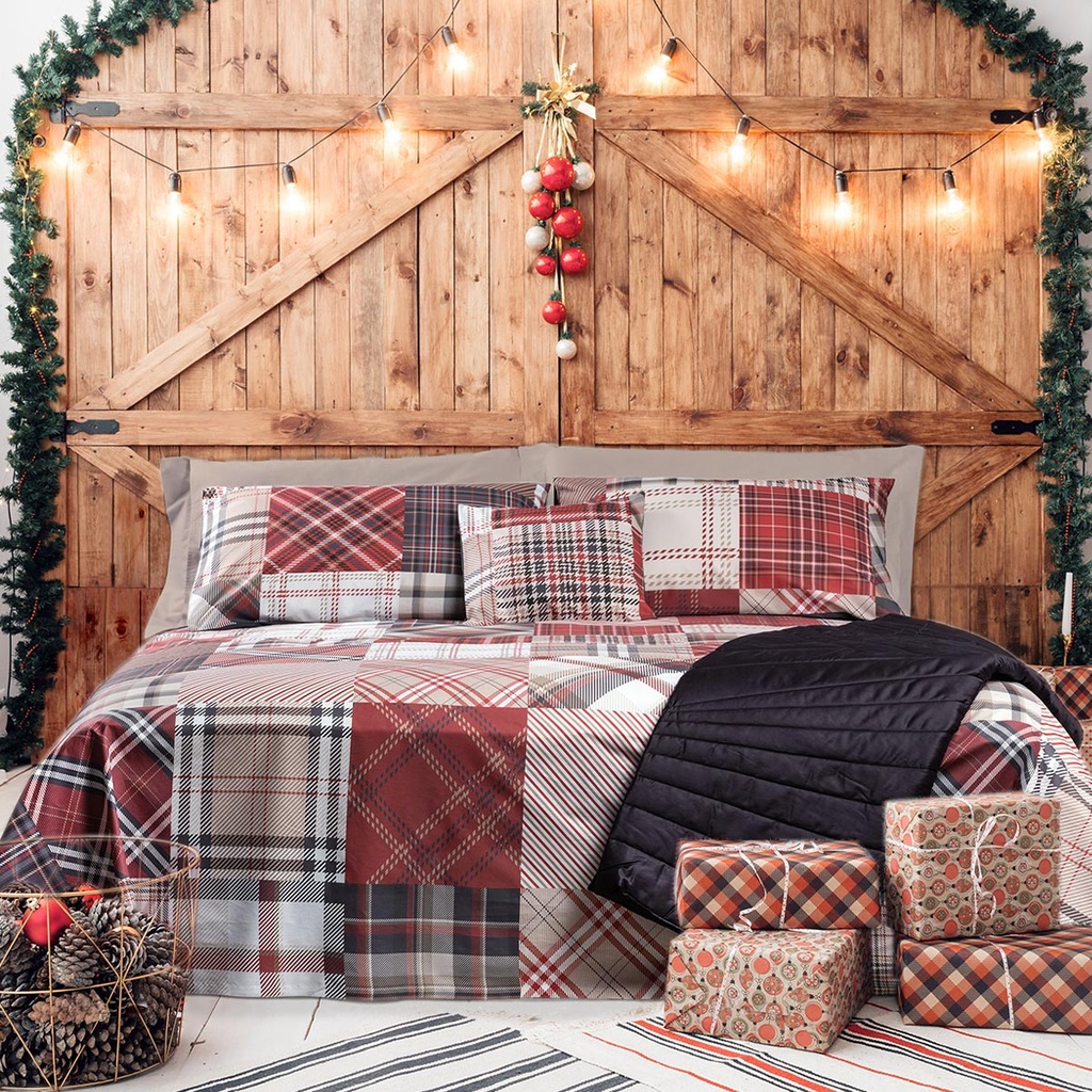 Parure Copripiumino - Invernes - Tela Cotone 150tc - Happidea - F1 071146510 - 9670