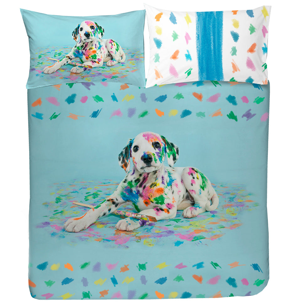 Parure Copripiumino - Van Dog - Tela Cotone 150tc - Happidea - F1 071147110 - 0166