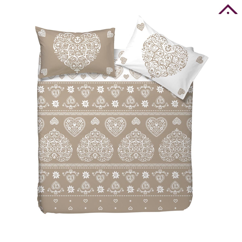 Parure Copripiumino - Cortina - Tela Cotone 150tc - Happidea - F1 071176110 - 0179
