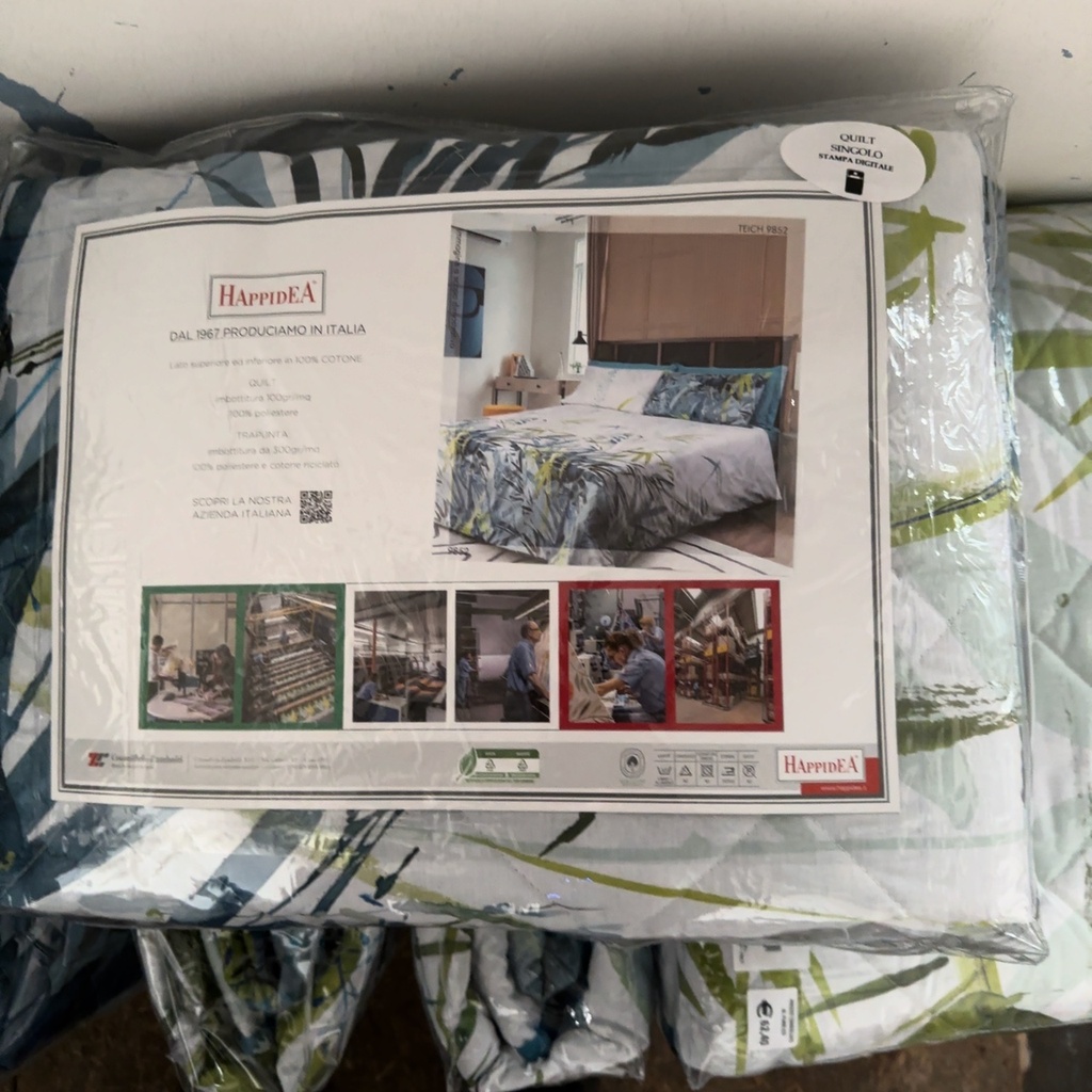 [F1 511176510019852 01K] Quilt - Teich Te - Tela Cotone 150tc - Happidea - F1 511176510 - 9852