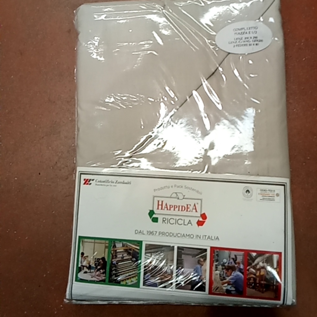Completo Letto - Tinta Unita - Tela Cotone 150tc - Happidea - F2 051603510