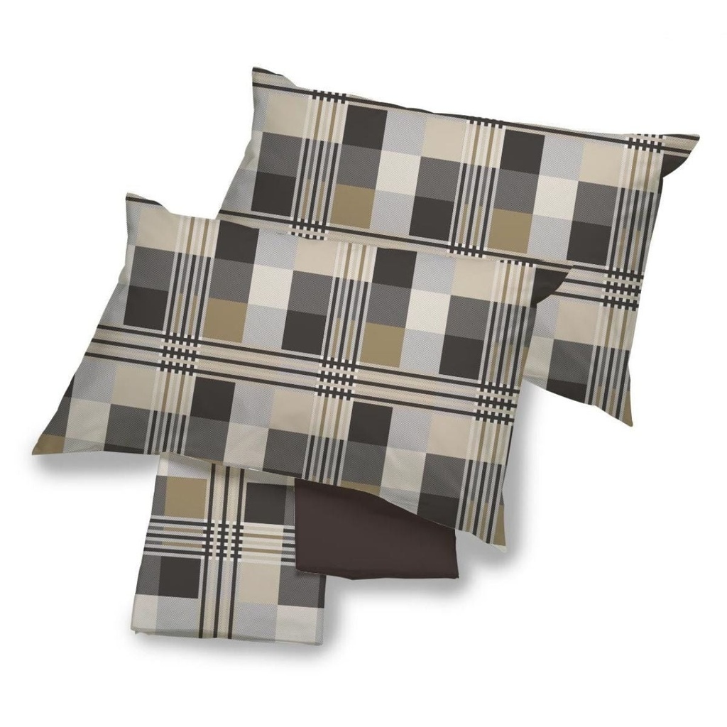 Completo Letto - Scottish - Tela Cotone 150tc - Happidea - F1 051131210 - 9102