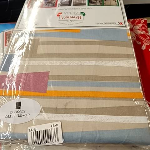 Completo Letto - Patchouli Beige Ch - Tela Cotone 150tc - Happidea - F1 051131210 - 9496