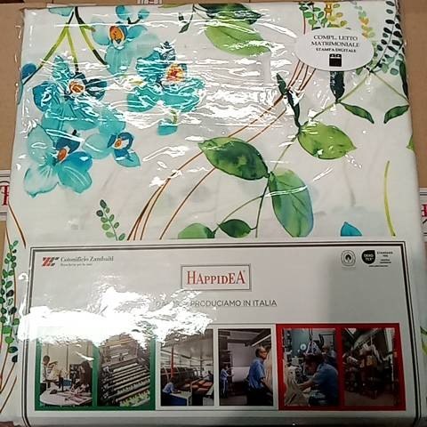 Completo Letto - Miltonia - Tela Cotone 150tc - Happidea - F1 051176210 - 9856