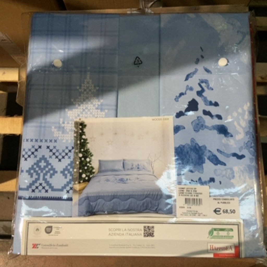 Completo Letto - Woods - Tela Cotone 150tc - Happidea - F1 051177510 - 0309