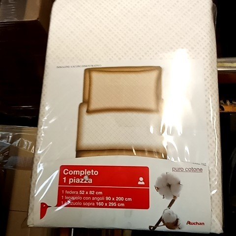 Completo Letto - Maiorca Ecru' - Tela Cotone 150tc - F1 051458210 - 6163