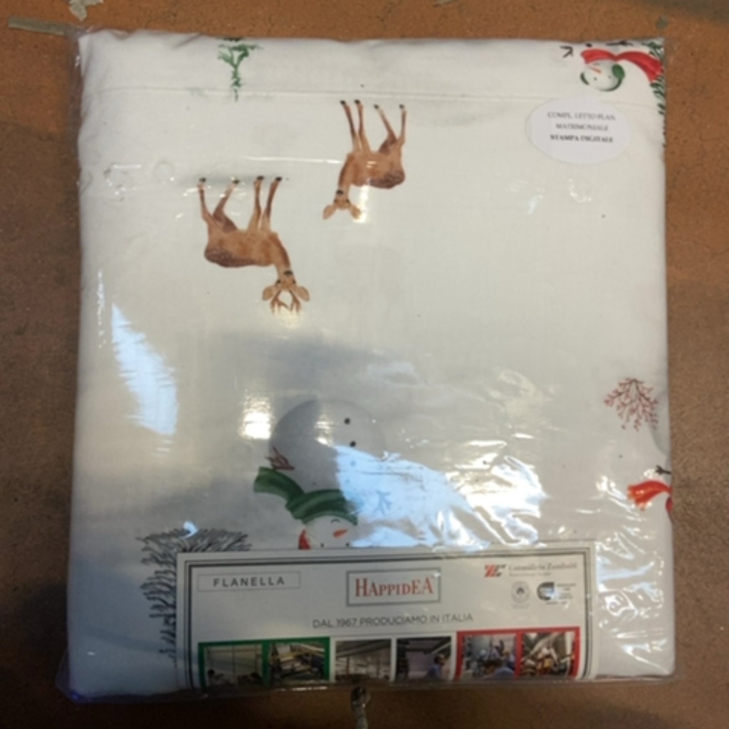 Completo Letto - Snowy - Tela Cotone 150tc - Happidea - F1 052177310 - 9822