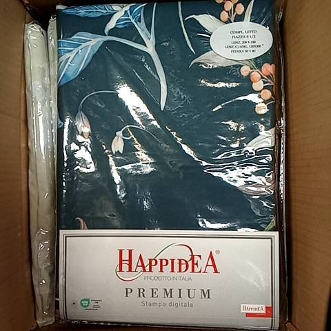 Completo Letto - Ramage Deco' - Tela Cotone 150tc - Happidea - F1 056608810 - 9836