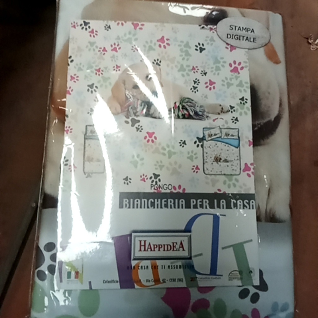 [F1 071123610012407 08K] Parure Copripiumino - Pongo - Tela Cotone 150tc - Happidea - F1 071123610 - 2407