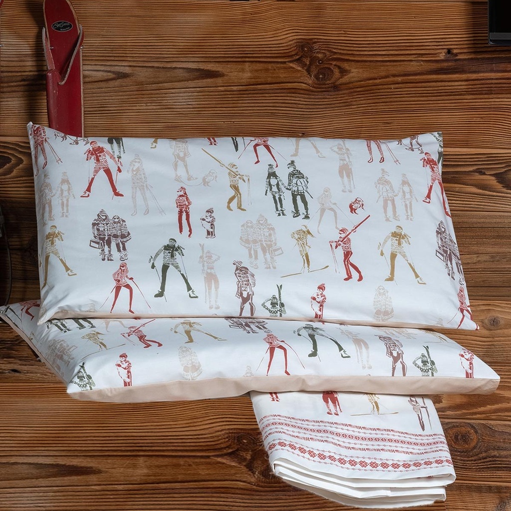 [F1 056606230039663 08KN] Completo Letto - Cortina Rosso - Tela Cotone 150tc - F1 056606230 - 9663