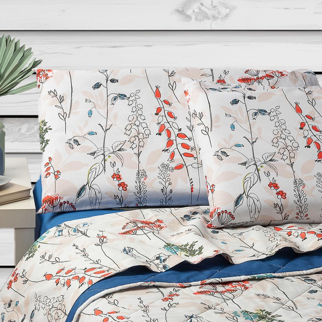 Completo Letto - Lido - Tela Cotone 150tc - Happidea - F1 051131210 - 9660