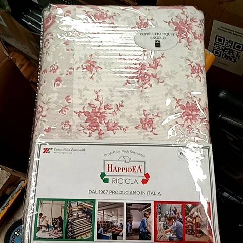 Copriletto Piquet - Amalfi/patchwor - Tela Cotone 150tc - Happidea - F1 091130710 - 9239