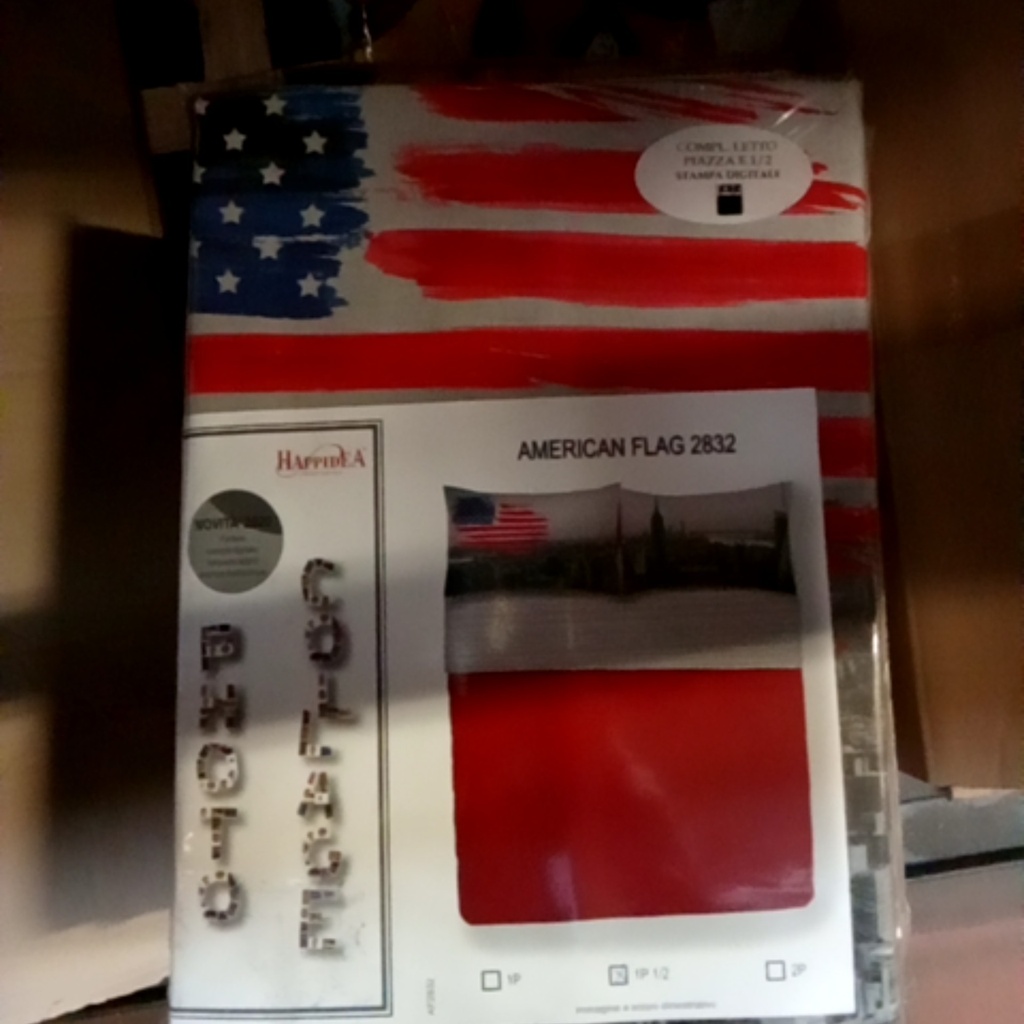 [F1 051142410022832 08K] Completo Letto - American Flag - Tela Cotone 150tc - Happidea - F1 051142410 - 2832