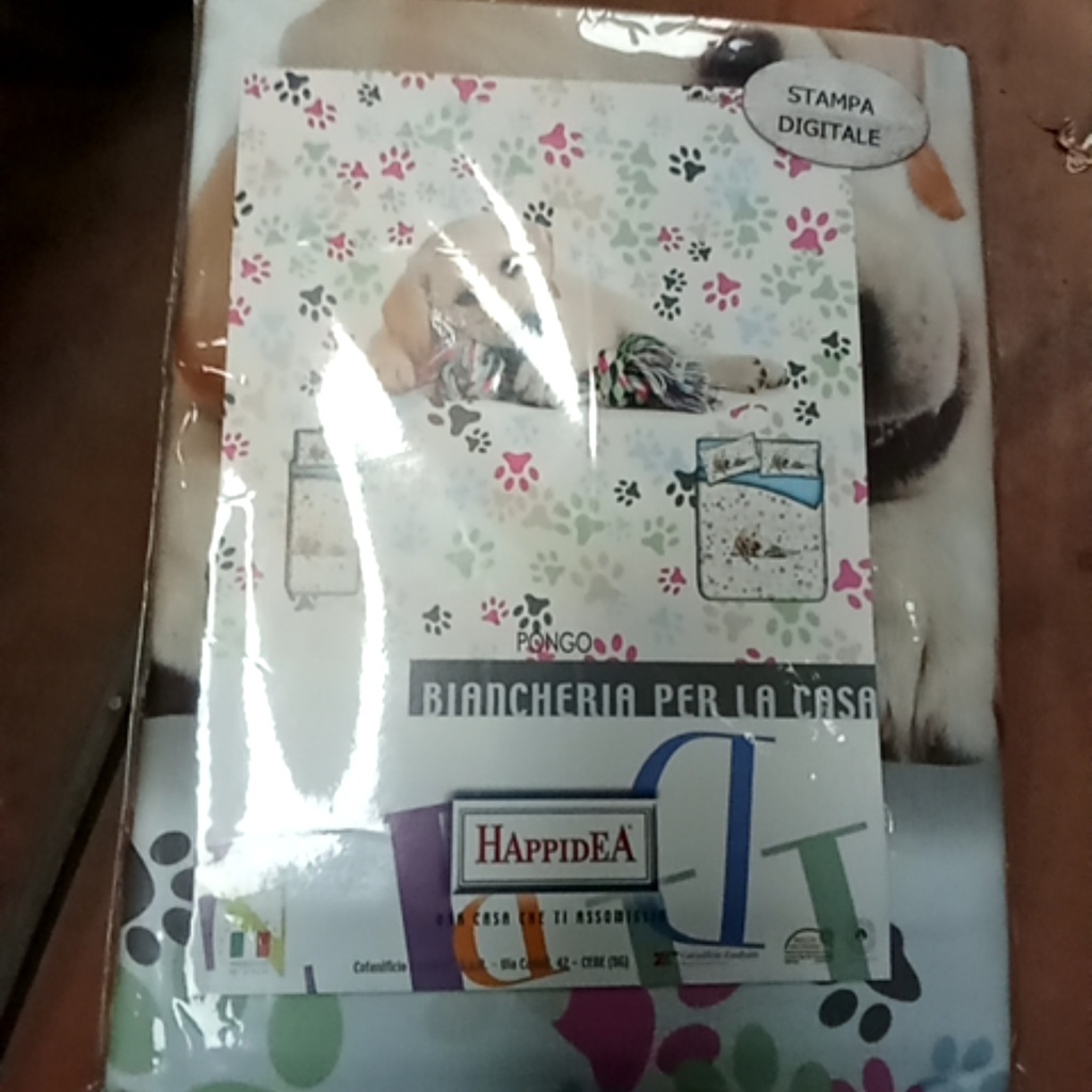 Parure Copripiumino - Pongo - Tela Cotone 150tc - Happidea - F1 071123610 - 2407