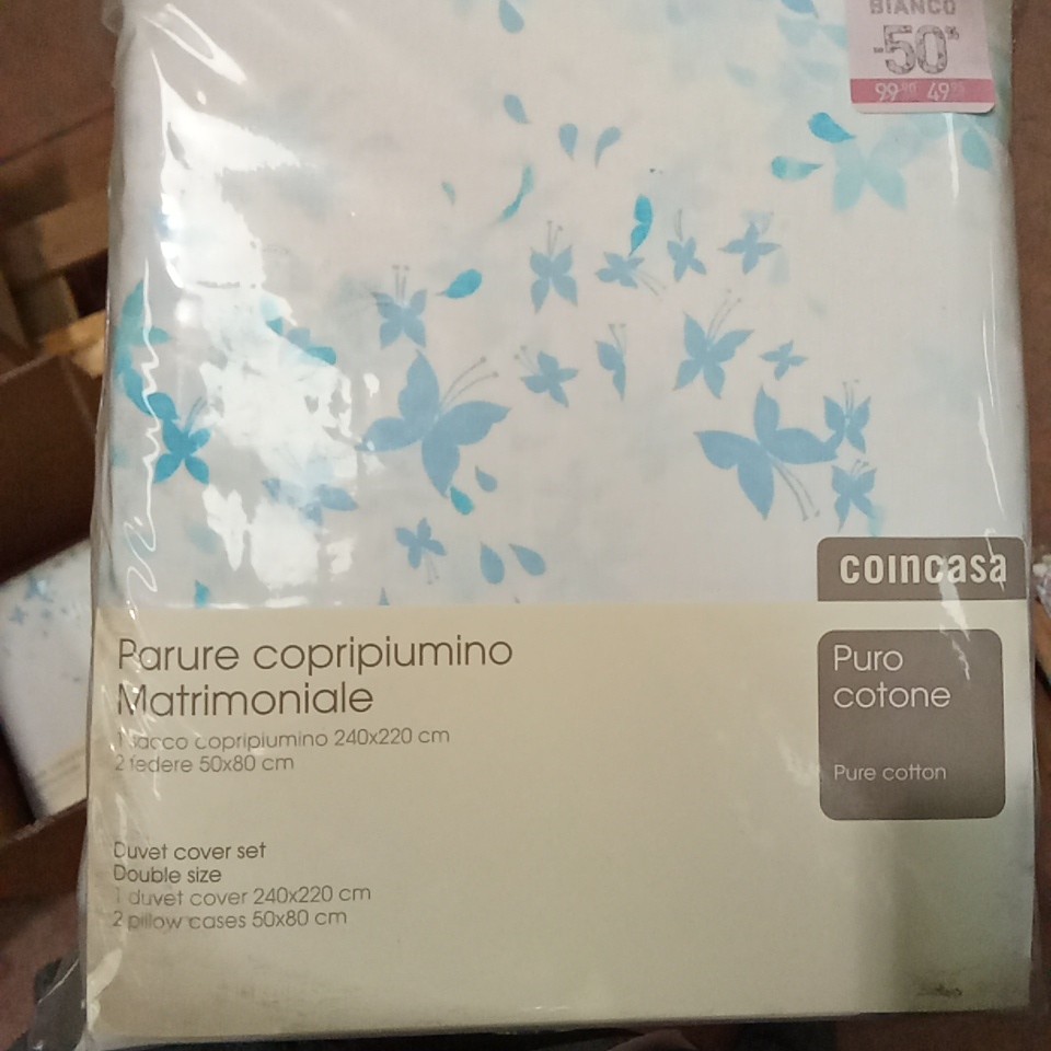Parure Copripiumino - Farfalle - Tela Cotone 150tc