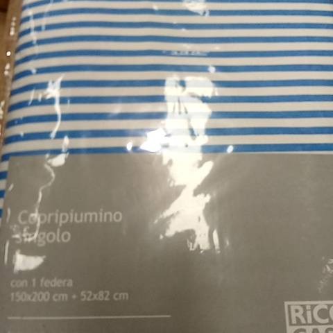 Parure Copripiumino - Righe - Tela Cotone 150tc - Cassera Casa