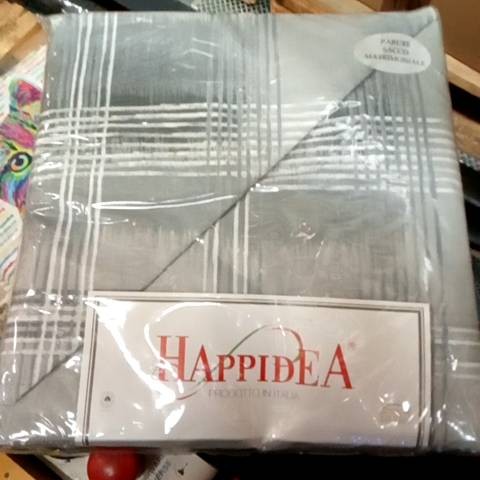 Parure Copripiumino - Checked - Tela Cotone 150tc - Happidea - F1 071131210 - 9077
