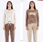 Pigiama - Jersey Patch Donna - Misto Cotone